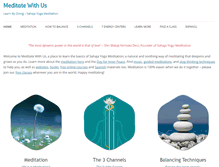 Tablet Screenshot of meditatewithus.com